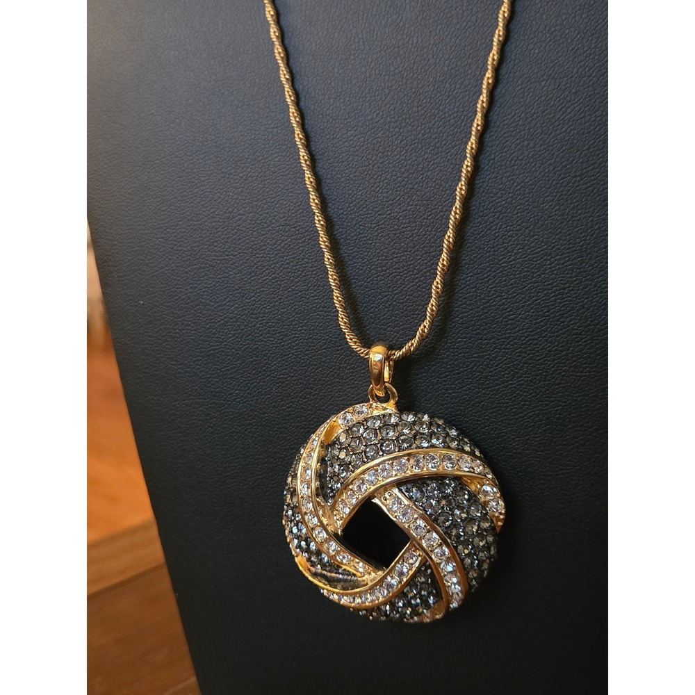 Nolan Miller Glamour Collection Luxe Living Knot Necklace Signed
